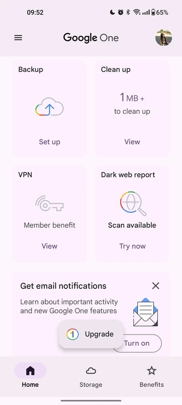 Google One – Screenshot 1